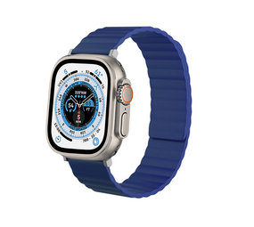 Strap-it Bracelet silicone magnétique Apple Watch Ultra (bleu)