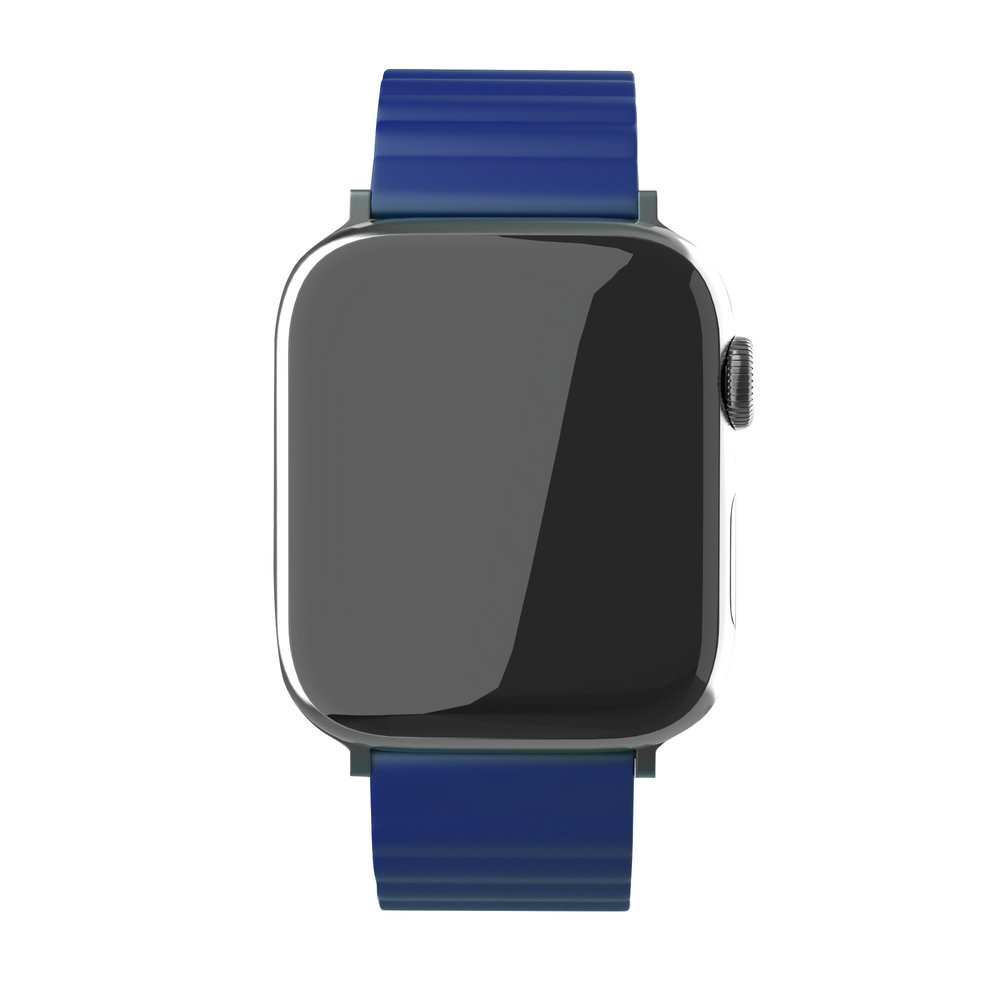 Strap-it Strap-it Bracelet silicone magnétique Apple Watch Ultra (bleu)