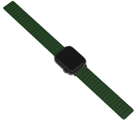 Strap-it Strap-it Bracelet silicone magnétique Apple Watch Ultra (vert)
