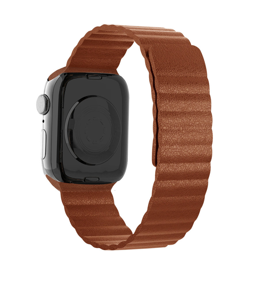 Strap-it Strap-it Bracelet cuir loop Apple Watch Ultra (marron)