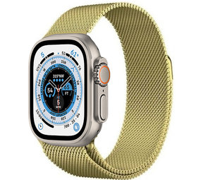 Strap-it Bracelet milanais Apple Watch Ultra (or)