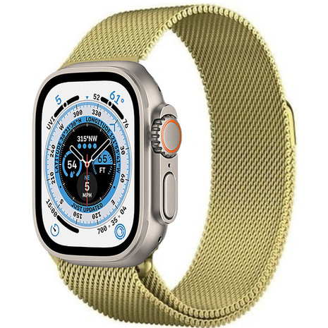 Strap-it Strap-it Bracelet milanais Apple Watch Ultra (or)