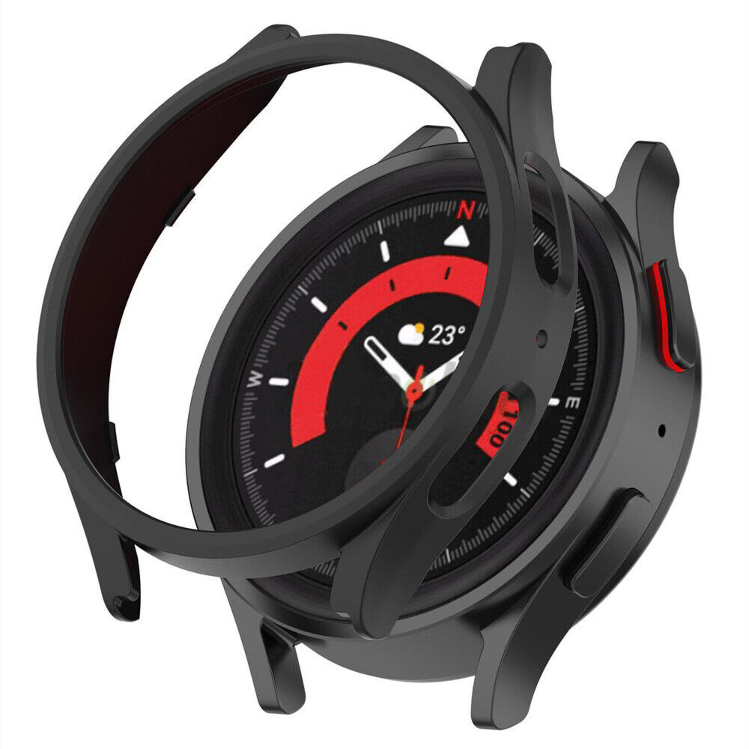 Coque Samsung Galaxy Watch 5 Pro noir Braceletsmartwatch