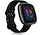 Strap-it Bracelet silicone avec trous Fitbit Sense 2 (noir)