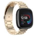 Strap-it Strap-it Bracelet acier Fitbit Versa 4 (or champagne)