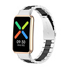 Strap-it Strap-It Bracelet acier Oppo Watch Free (argent/noir) Strap-it Strap-It Bracelet acier Oppo Watch Free (argent/noir)
