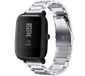 Strap-it Bracelet titane Amazfit Bip (argent)