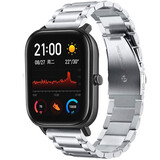 Strap-it Bracelet titane Amazfit GTS (argent)