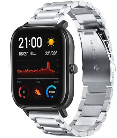 Strap-it Strap-It Bracelet titane Amazfit GTS (argent)