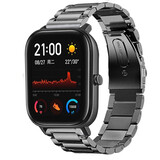 Strap-it Bracelet titane Amazfit GTS (gris)