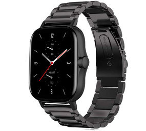 Strap-it Bracelet titane Amazfit GTS 2 (noir)