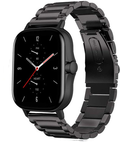 Strap-it Strap-It Bracelet titane Amazfit GTS 2 (noir)