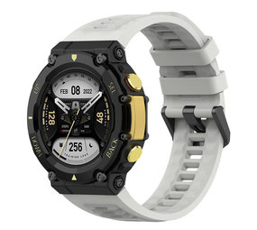 Strap-it Bracelet silicone Amazfit T-Rex 2 (gris clair)