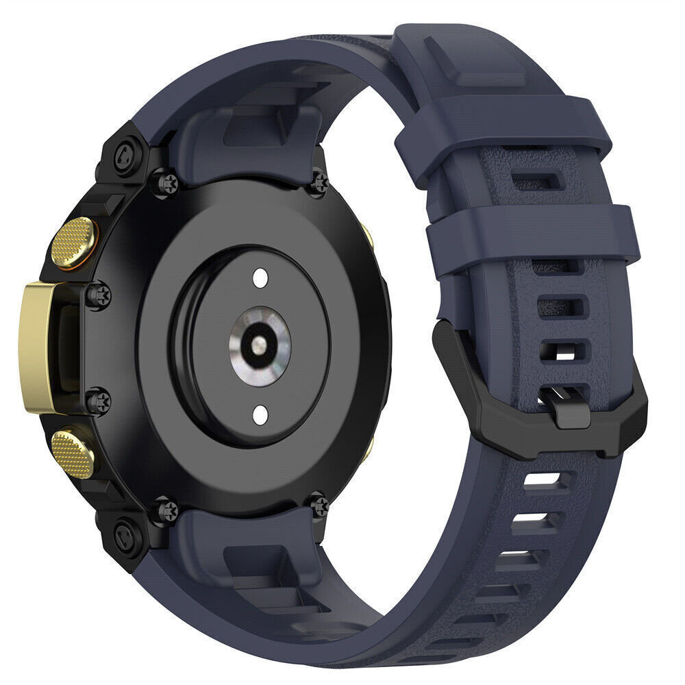 Strap-it Strap-It Bracelet silicone Amazfit T-Rex 2 (bleu foncé)