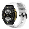 Strap-it Strap-It Bracelet silicone Amazfit T-Rex 2 (blanc) Strap-it Strap-It Bracelet silicone Amazfit T-Rex 2 (blanc)