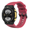 Strap-it Strap-It Bracelet silicone Amazfit T-Rex 2 (rouge) Strap-it Strap-It Bracelet silicone Amazfit T-Rex 2 (rouge)