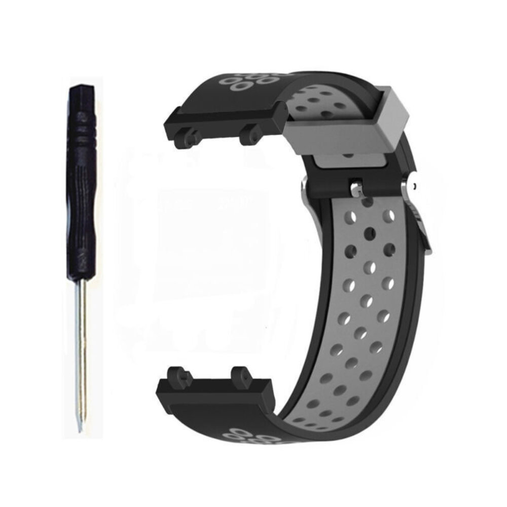 Strap-it Strap-It Bracelet sport Amazfit T-Rex 2 (noir/gris)