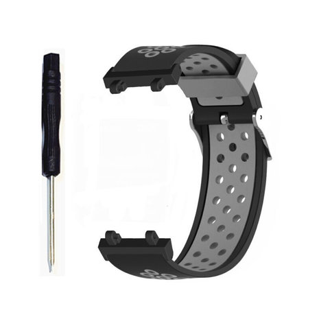 Strap-it Strap-It Bracelet sport Amazfit T-Rex 2 (noir/gris)