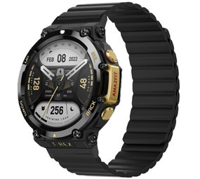 Strap-it Bracelet silicone magnétique Amazfit T-Rex 2 (noir)