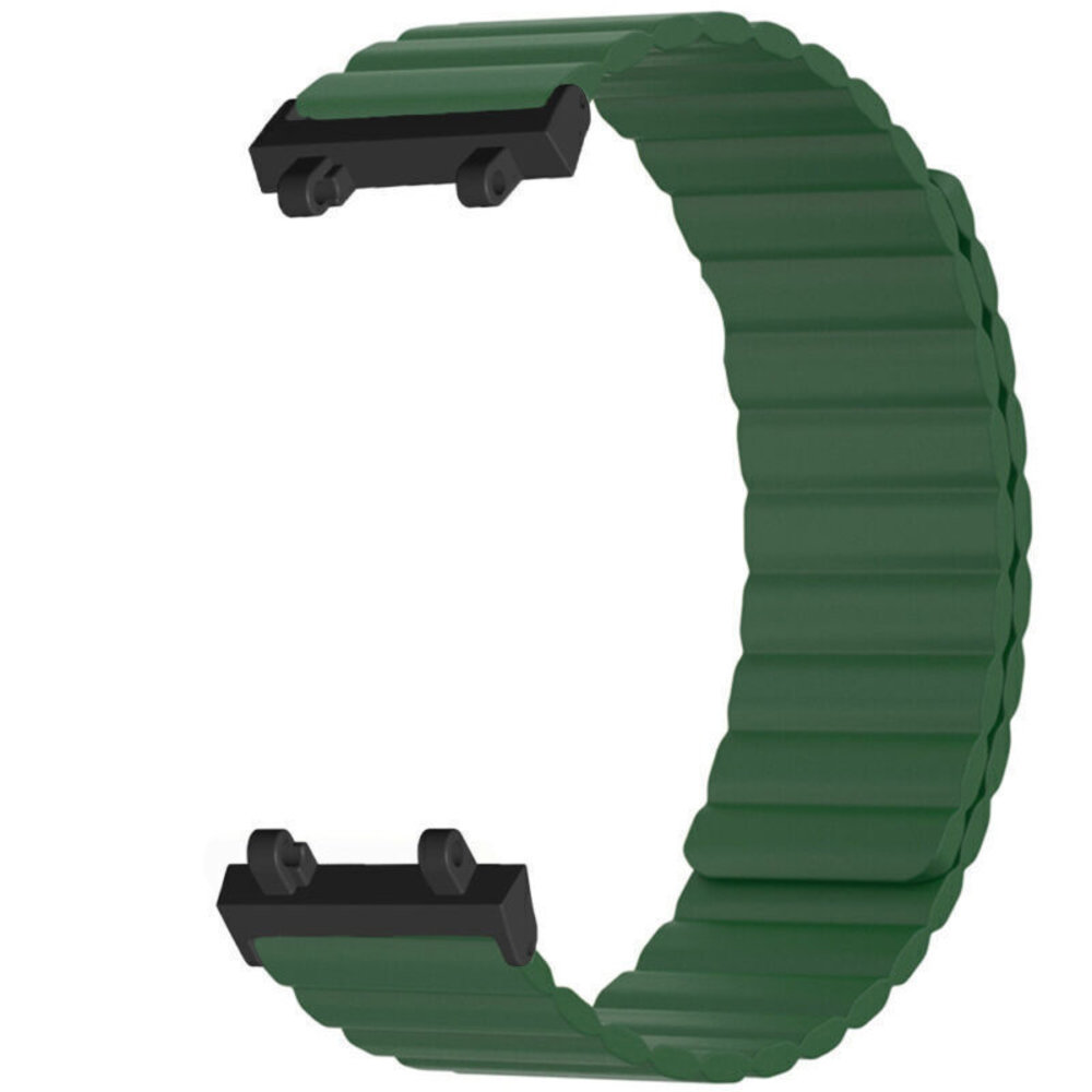 Strap-it Strap-It Bracelet silicone magnétique Amazfit T-Rex 2 (verte)