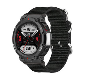 Strap-it Bracelet nylon boucle Amazfit T-Rex 2 (noir)