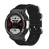 Strap-it Strap-It Bracelet nylon boucle Amazfit T-Rex 2 (noir) Strap-it Strap-It Bracelet nylon boucle Amazfit T-Rex 2 (noir)