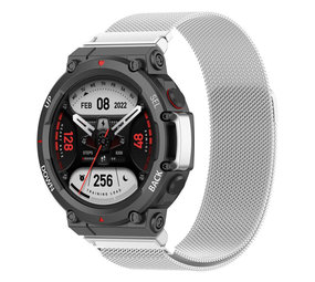 Strap-it Bracelet Milanais Amazfit T-Rex 2 (argent)