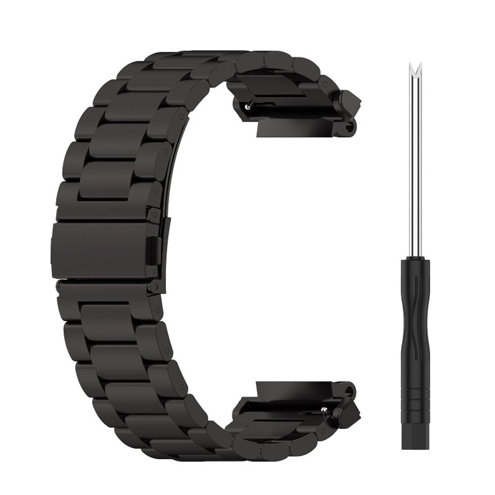 Strap-it Strap-It Bracelet acier Amazfit T-Rex 2 (noir)