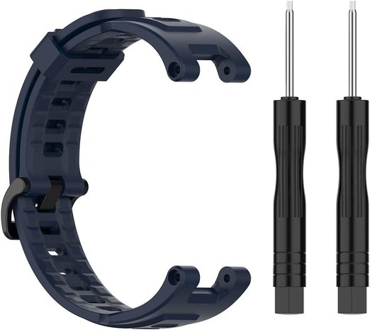 Strap-it Strap-It Bracelet silicone Amazfit T-Rex (Pro) (bleu foncé)