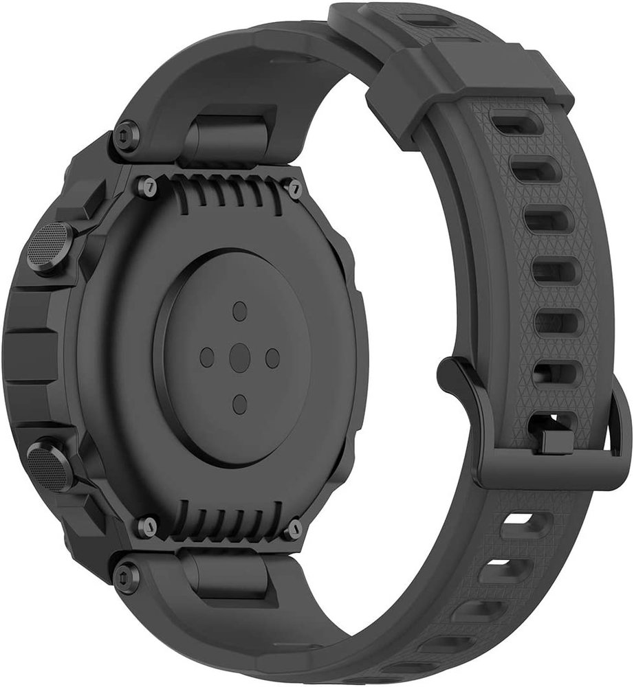 Strap-it Strap-It Bracelet silicone Amazfit T-Rex (Pro) (gris foncé)