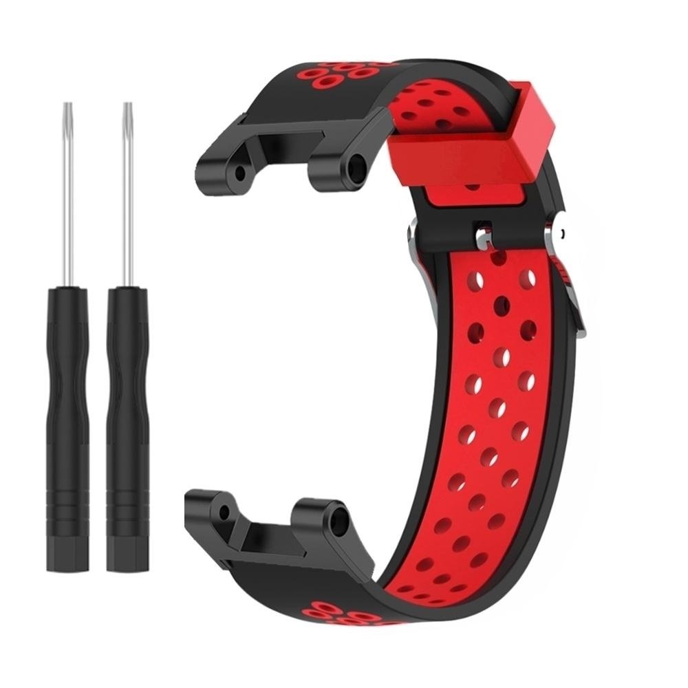 Strap-it Strap-It Bracelet sport Amazfit T-Rex (Pro) (noir/rouge)