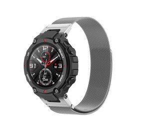 Strap-it Bracelet Milanais Amazfit T-Rex (Pro) (argent)