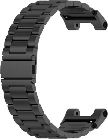 Strap-it Strap-It Bracelet acier Amazfit T-Rex (Pro) (noir)