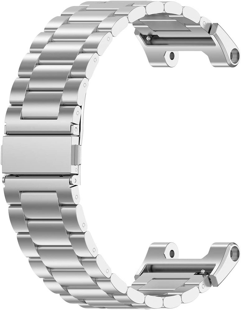 Strap-it Strap-It Bracelet acier Amazfit T-Rex (Pro) (argent) Strap-it Strap-It Bracelet acier Amazfit T-Rex (Pro) (argent)
