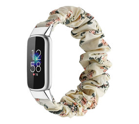 Strap-it Bracelet Chouchou Fitbit Luxe (mélange beige)