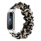 Strap-it Bracelet Chouchou Fitbit Luxe (léopard)