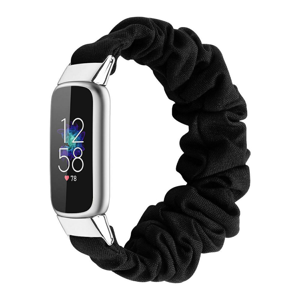 Strap-it Strap-It Bracelet Chouchou Fitbit Luxe (noir)
