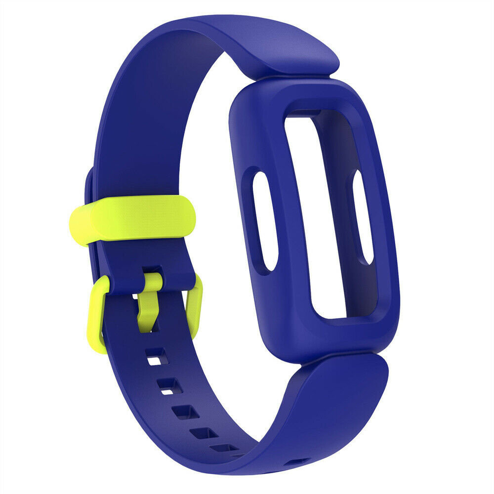 Strap-it Strap-It Bracelet silicone Fitbit Ace 3 (bleu/jaune)