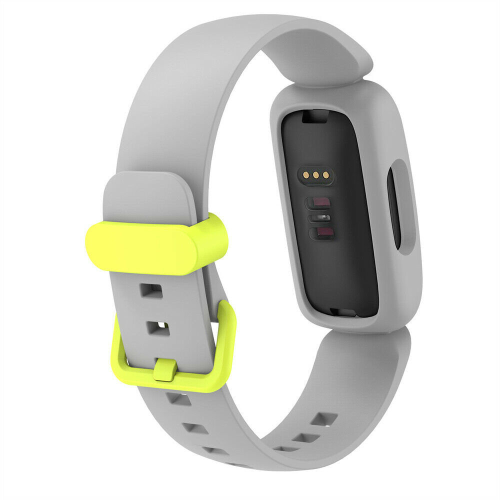 Strap-it Strap-It Bracelet silicone Fitbit Ace 3 (gris/jaune)