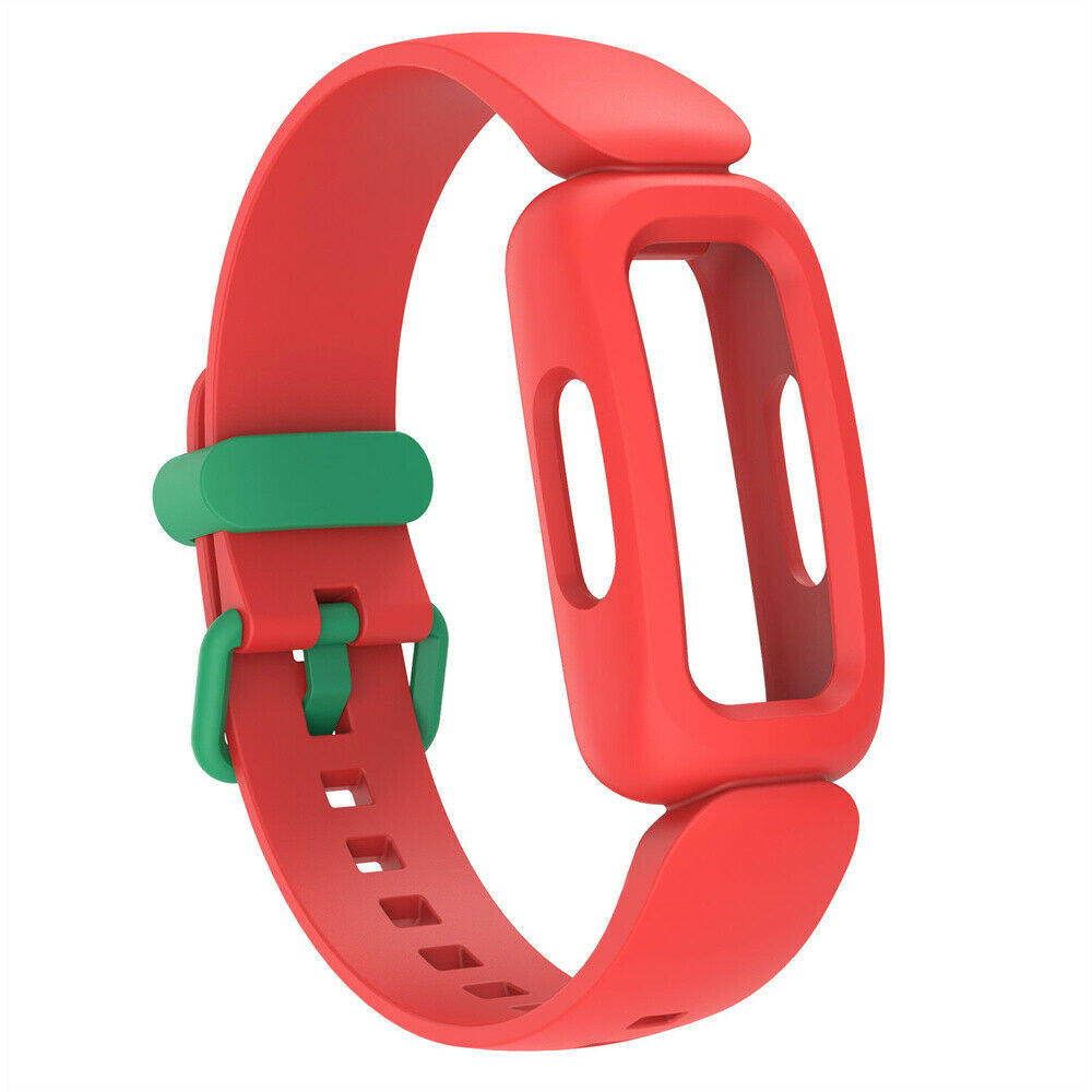 Strap-it Strap-It Bracelet silicone Fitbit Ace 3 (rouge/vert)