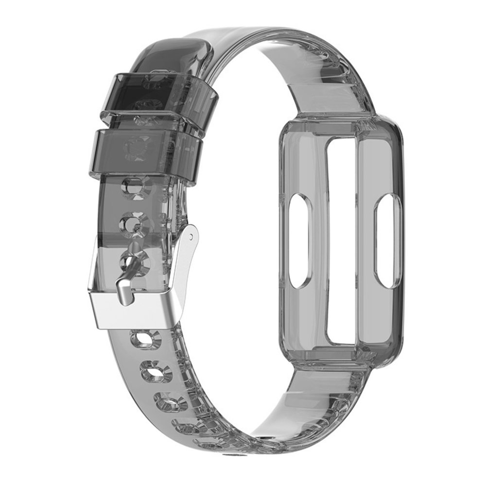 Strap-it Strap-It Bracelet Clear TPU Fitbit Luxe (transparent-noir)
