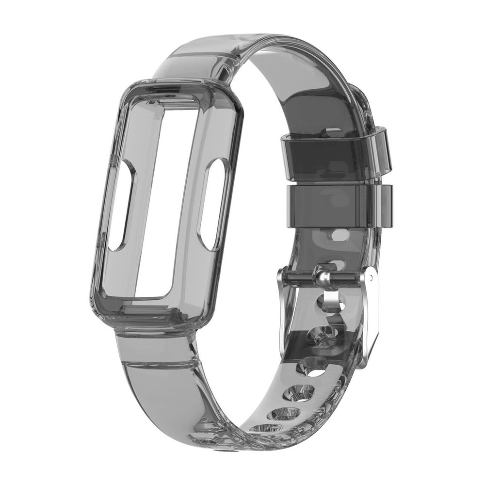 Strap-it Strap-It Bracelet Clear TPU Fitbit Luxe (transparent-noir)