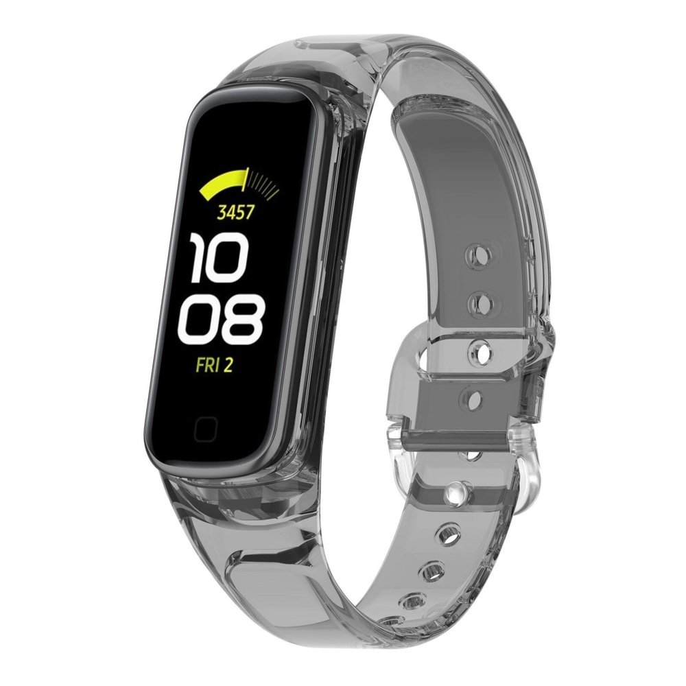 Strap-it Strap-It Bracelet cristal décoloration du soleil Samsung Galaxy Fit 2(transparente-noir)