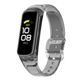 Strap-it Bracelet cristal décoloration du soleil Samsung Galaxy Fit 2(transparente-noir)