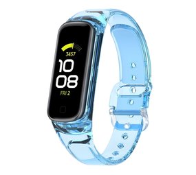 Strap-it Bracelet cristal décoloration du soleil Samsung Galaxy Fit 2(transparente-bleu) Strap-it Bracelet cristal décoloration du soleil Samsung Galaxy Fit 2(transparente-bleu)