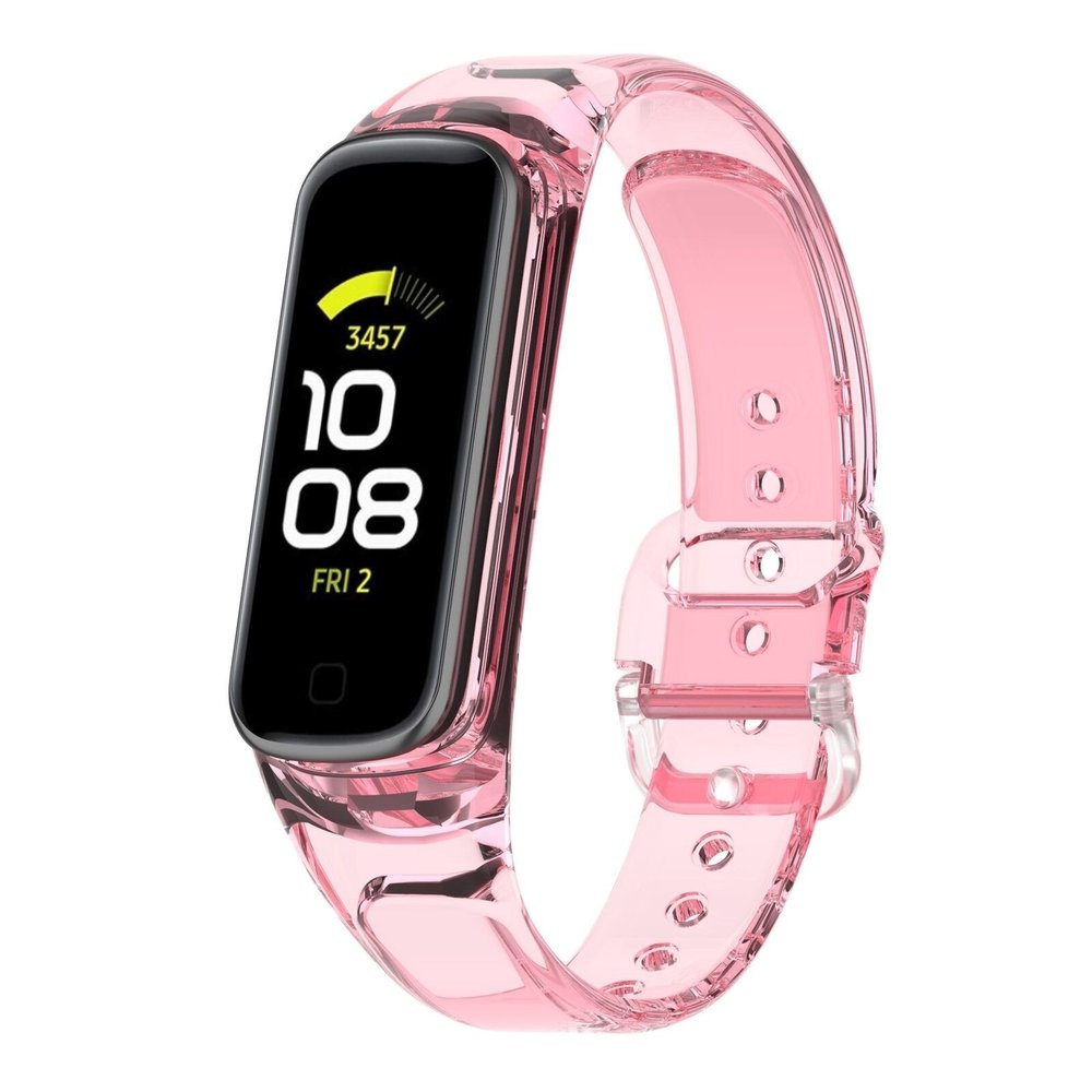 Strap-it Strap-It Bracelet cristal décoloration du soleil Samsung Galaxy Fit 2(transparente-rose)