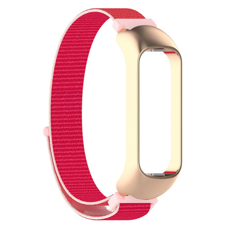 Strap-it Strap-It Bracelet nylon Samsung Galaxy Fit 2 (rouge-rose)