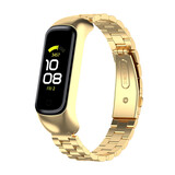Strap-it Bracelet acier Samsung Galaxy Fit 2 (or)