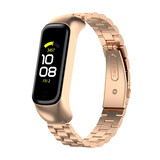 Strap-it Bracelet acier Samsung Galaxy Fit 2 (or rose)