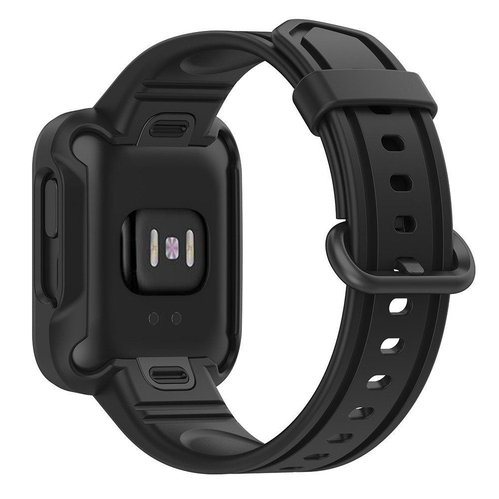 Strap-it Strap-It Bracelet silicon avec frame Xiaomi Mi Watch Lite (noir)